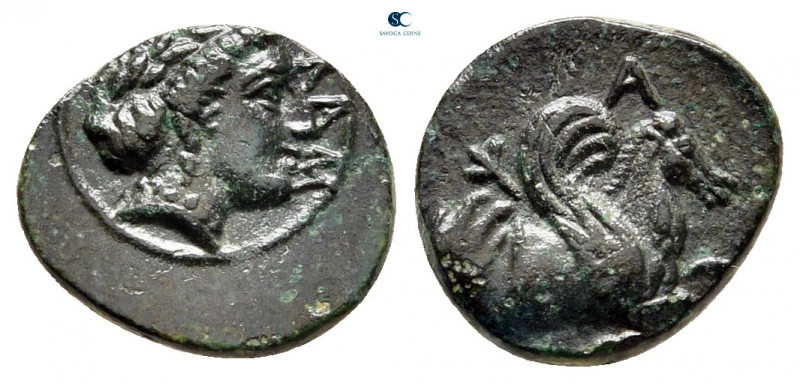 Mysia. Lampsakos circa 350-250 BC. 
Bronze Æ

10 mm, 0,98 g



very fine