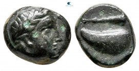 Aiolis. Gyrneion circa 400-300 BC. Bronze Æ