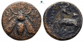 Ionia. Ephesos circa 400-300 BC. Bronze Æ