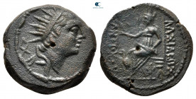 Seleukid Kingdom. Seleukeia on Tigris. Antiochos IV Epiphanes 175-164 BC. Bronze Æ