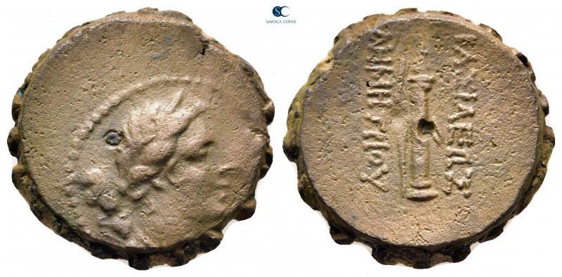 Seleukid Kingdom. Antioch. Demetrios I Soter 162-150 BC. 
Serrate Æ

20 mm, 7...