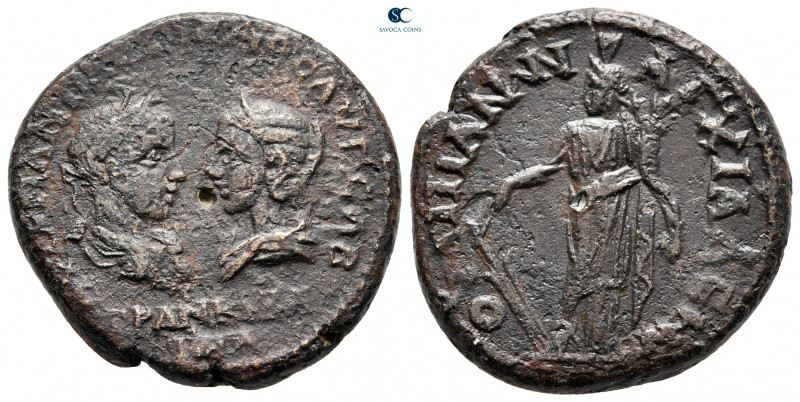 Thrace. Anchialos. Gordian III and Tranquillina AD 238-244. 
Bronze Æ

26 mm,...