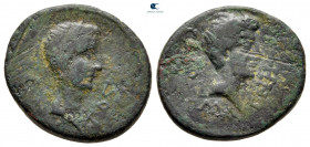 Ionia. Magnesia ad Maeander. Augustus, with Gaius as Caesar 27 BC-AD 14. Bronze Æ