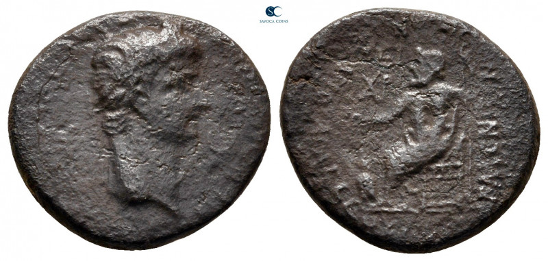 Phrygia. Akkilaion. Nero AD 54-68. Lucius Servenius Capito, archon, with his wif...