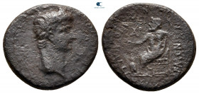 Phrygia. Akkilaion. Nero AD 54-68. Lucius Servenius Capito, archon, with his wife Julia Severa. Bronze Æ