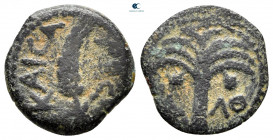 Judaea. Jerusalem. Marcus Ambibulus, under Augustus CE 9-12.  From the Tareq Hani collection. Prutah Æ