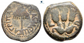 Judaea. Jerusalem. Herodians. Agrippa I CE 37-43.  From the Tareq Hani collection. Prutah Æ