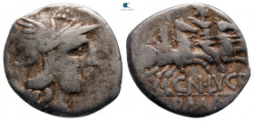 Cn. Lucretius Trio 136 BC. Rome. Denarius AR