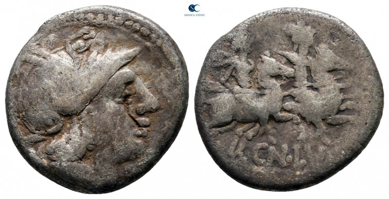 Cn. Lucretius Trio 136 BC. Rome
Denarius AR

16 mm, 3,71 g



nearly very...