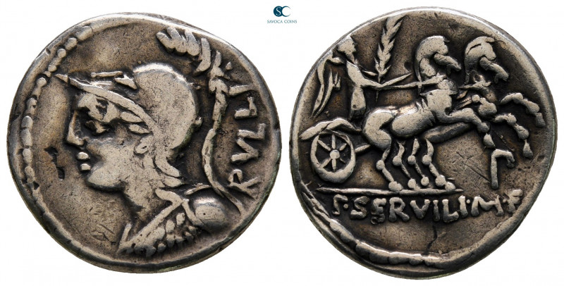 P. Servilius Rullus 100 BC. Rome
Denarius AR

18 mm, 3,86 g



nearly ver...
