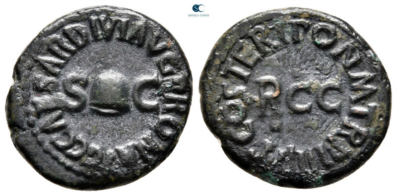 Caligula AD 37-41. Rome
Quadrans Æ

19 mm, 3,18 g



very fine