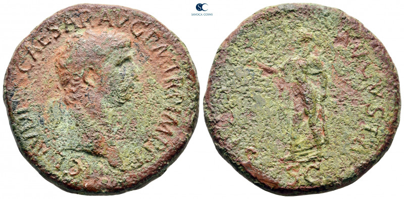 Claudius AD 41-54. Rome
Sestertius Æ

36 mm, 26,58 g



fine