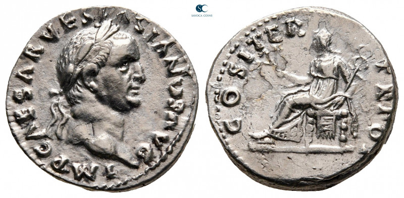 Vespasian AD 69-79. Rome
Denarius AR

18 mm, 3,28 g



good very fine, to...