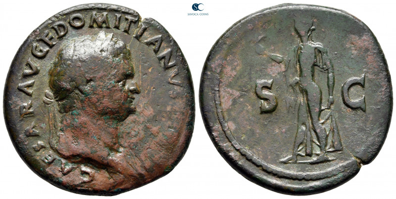 Domitian AD 81-96. Rome
Sestertius Æ

35 mm, 20,89 g



nearly very fine