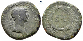 Trajan AD 98-117. Issue for circulation in the East. Rome. Semis Æ