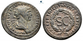 Trajan AD 98-117. Struck in Rome for circulation in Seleucis and Pieria. Semis Æ