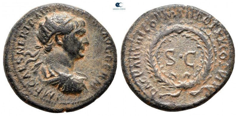 Trajan AD 98-117. Struck in Rome for circulation in Seleucis and Pieria
Semis Æ...