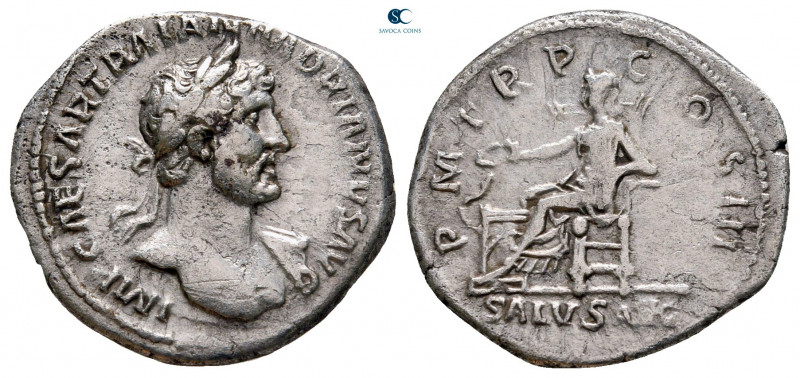Hadrian AD 117-138. Rome
Denarius AR

18 mm, 3,36 g



very fine