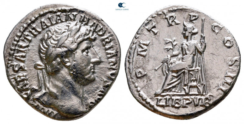 Hadrian AD 117-138. Rome
Denarius AR

17 mm, 2,83 g



very fine