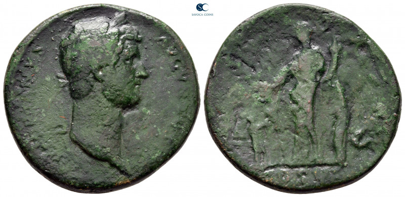 Hadrian AD 117-138. Rome
Sestertius Æ

33 mm, 21,80 g



nearly very fine...