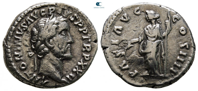 Antoninus Pius AD 138-161. Rome
Denarius AR

17 mm, 3,20 g



very fine
