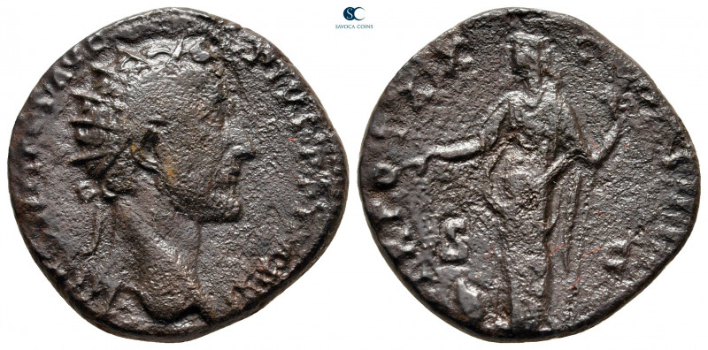 Antoninus Pius AD 138-161. Rome
Dupondius Æ

25 mm, 10,38 g



nearly ver...