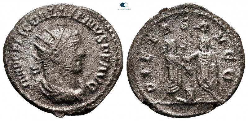 Gallienus AD 253-268. Samosata
Billon Antoninianus

20 mm, 3,96 g



very...