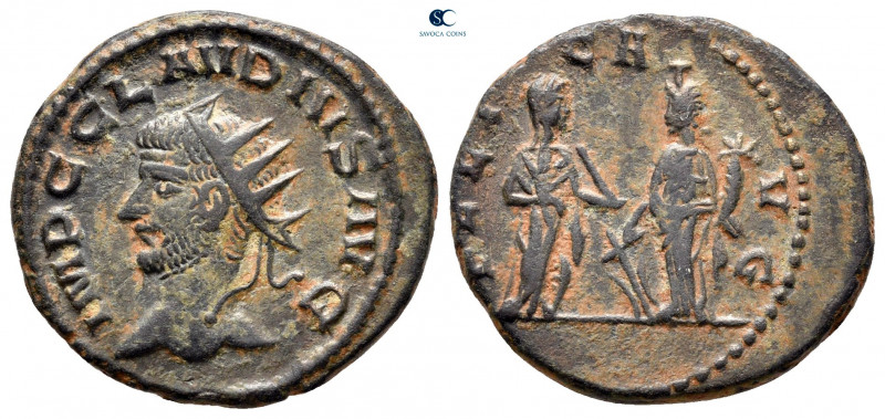 Claudius II (Gothicus) AD 268-270. Antioch
Antoninianus Æ

19 mm, 3,59 g

...