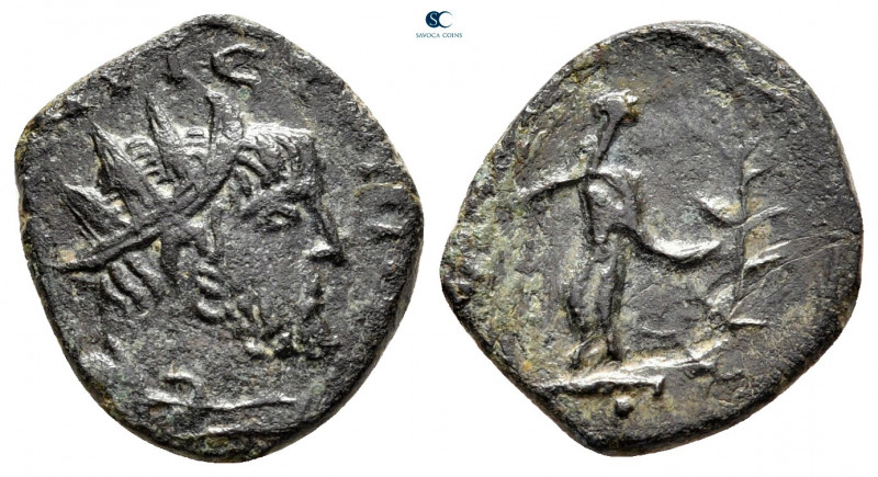 Victorinus AD 269-271. Gallic mint
Antoninianus Æ

15 mm, 1,98 g



very ...