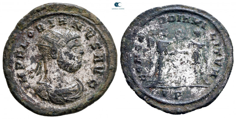 Florian AD 276. Rome
Billon Antoninianus

23 mm, 4,10 g



nearly very fi...
