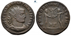 Diocletian AD 284-305. Cyzicus. Radiatus Æ