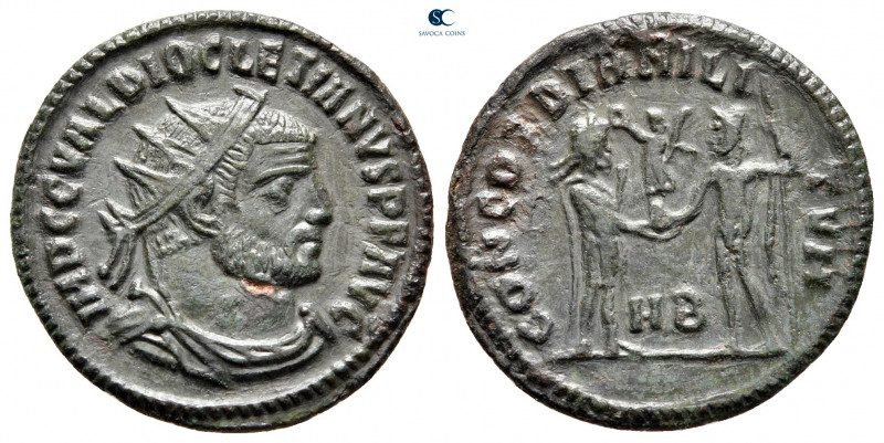 Diocletian AD 284-305. Heraclea
Radiatus Æ

22 mm, 2,71 g



very fine, t...