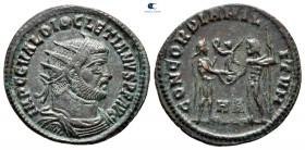 Diocletian AD 284-305. Heraclea. Radiatus Æ