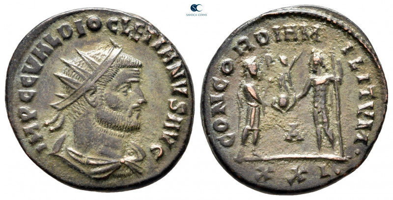 Diocletian AD 284-305. Heraclea
Radiatus Æ

20 mm, 3,71 g



very fine