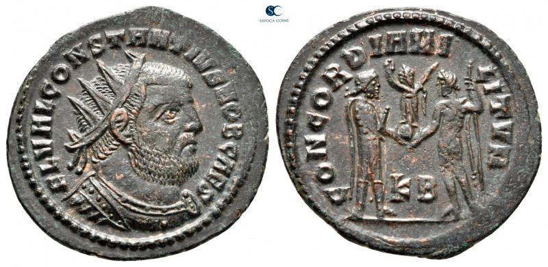 Constantius I Chlorus, as Caesar AD 293-305. Cyzicus
Radiatus Æ

23 mm, 2,89 ...