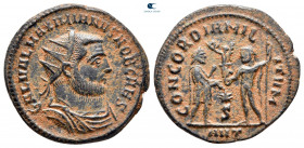 Galerius Maximianus, as Caesar AD 293-305. Antioch. Radiatus Æ