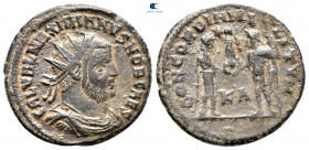 Galerius Maximianus, as Caesar AD 293-305. Cyzicus. Radiatus Æ