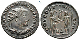 Galerius Maximianus, as Caesar AD 293-305. Heraclea. Radiatus Æ