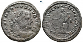 Galerius Maximianus, as Caesar AD 293-305. Siscia. Nummus Æ