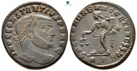 Constantius I Chlorus AD 305-306. Rome. Follis Æ