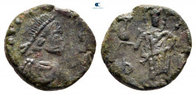 Leo I with Verina AD 457-474. Uncertain mint. Nummus Æ