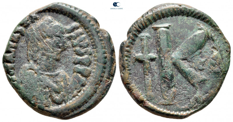 Anastasius I AD 491-518. Constantinople
Half Follis or 20 Nummi Æ

27 mm, 10,...