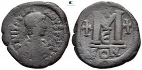 Justinian I AD 527-565. From the Tareq Hani collection. Constantinople. Follis or 40 Nummi Æ