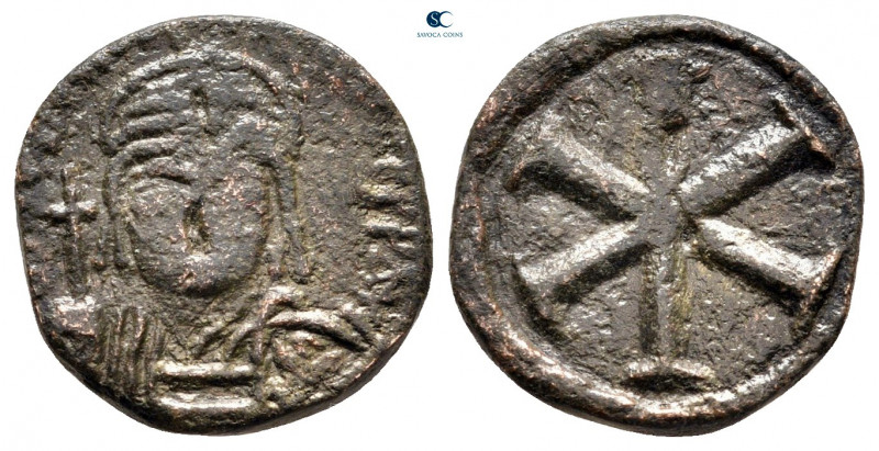 Justinian I AD 527-565. Ravenna
Decanummium Æ

15 mm, 2,04 g



very fine...