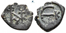 Justin II AD 565-578. Cyzicus. Pentanummium Æ