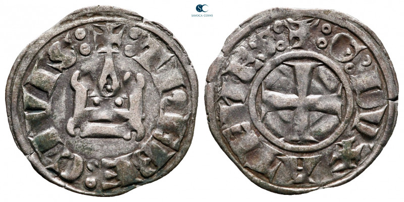 Guillame de la Roche AD 1280-1287. 
Denier Tournois BI

20 mm, 0,78 g



...