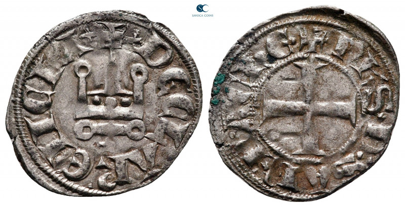 Philippe de Savoy AD 1301-1307. Glarenza 
Denier Tournois BI

20 mm, 0,83 g
...