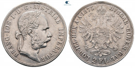 Hungary. Wien. Franz Joseph AD 1848-1916. 2 Forint AR