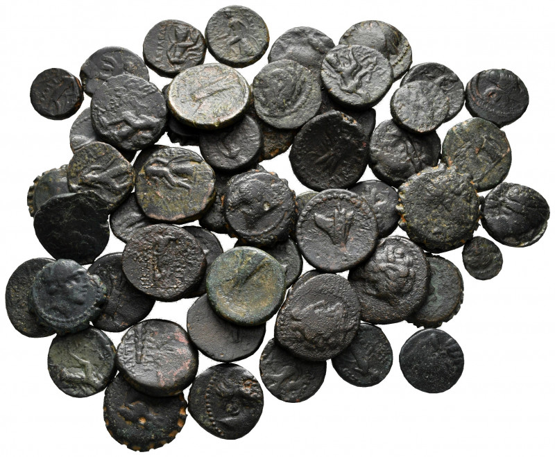 Lot of ca. 55 greek bronze coins / SOLD AS SEEN, NO RETURN! 

very fine