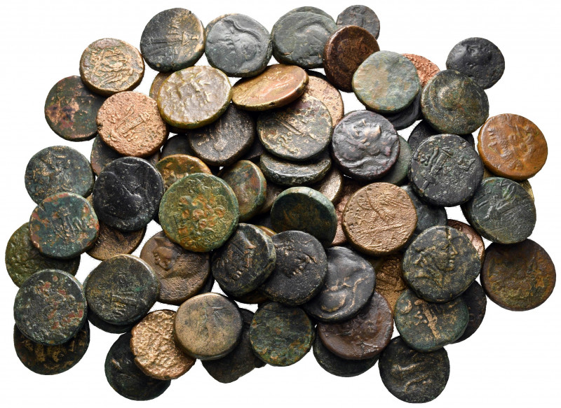 Lot of ca. 77 greek bronze coins / SOLD AS SEEN, NO RETURN! 

nearly very fine